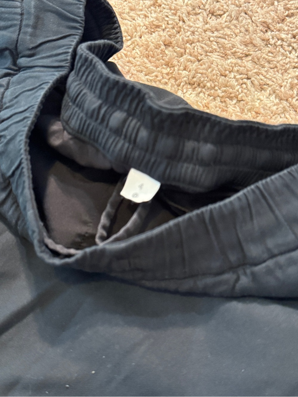lululemon athletica Women's Black Nylon Jogger Pants Drawstring Cuffed Size 4 - Picture 8 of 16